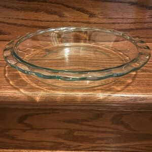 ⭐️$5 when placed in bundle! ⭐️ Vintage Pyrex Clear Glass Pie quiche Dish 9.5in